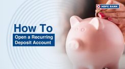 HDFC Online RD Account